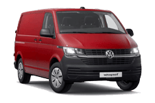 Van Rental Leyland - Red VW Transporter Automatic - Van hire Leyland